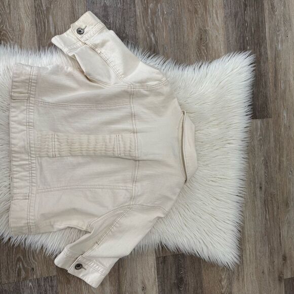 Style & Co. Cream Button-Front Jacket - Picture 4 of 9